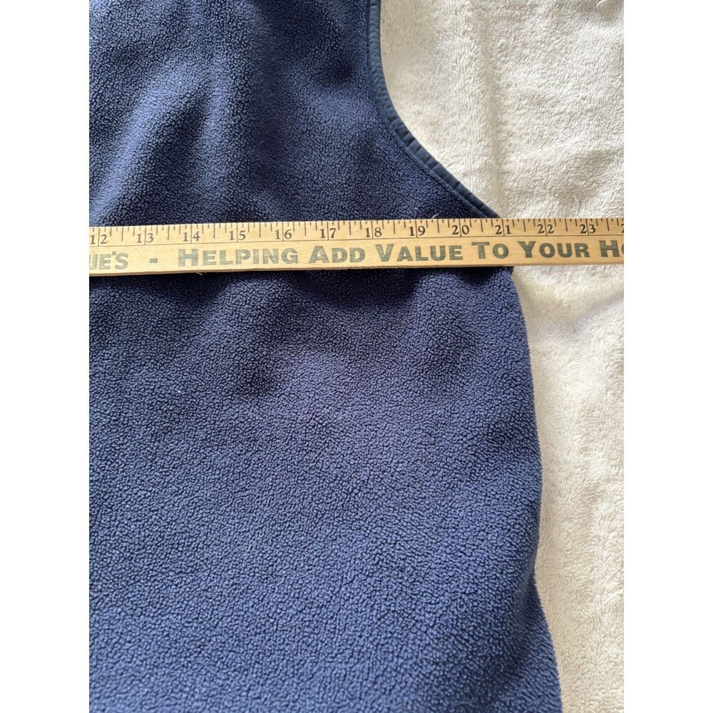 Vineyard Vines Navy Fleece Vest Mens Medium Full Zip Martha’s Vineyard - Picture 6 of 7